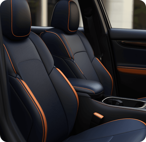 picture of a car interior with the seats showing